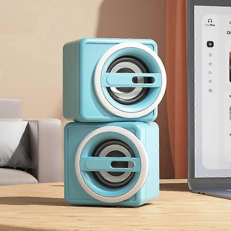 K1 Mini Wired Speakers Light Edition Light Blue