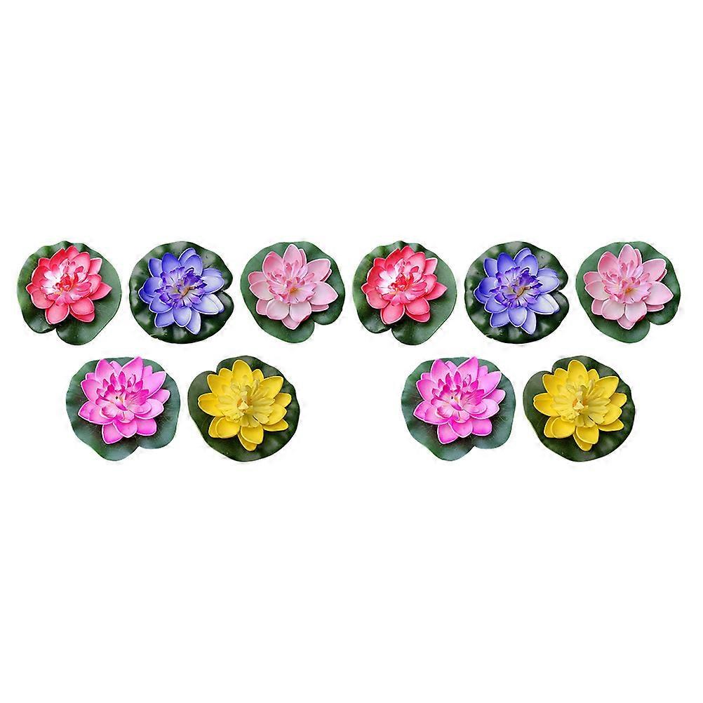 Artificial Pond Plants Water Feature Decorations And Accessories EVA Material Realistic Home And Garden 10Pcs