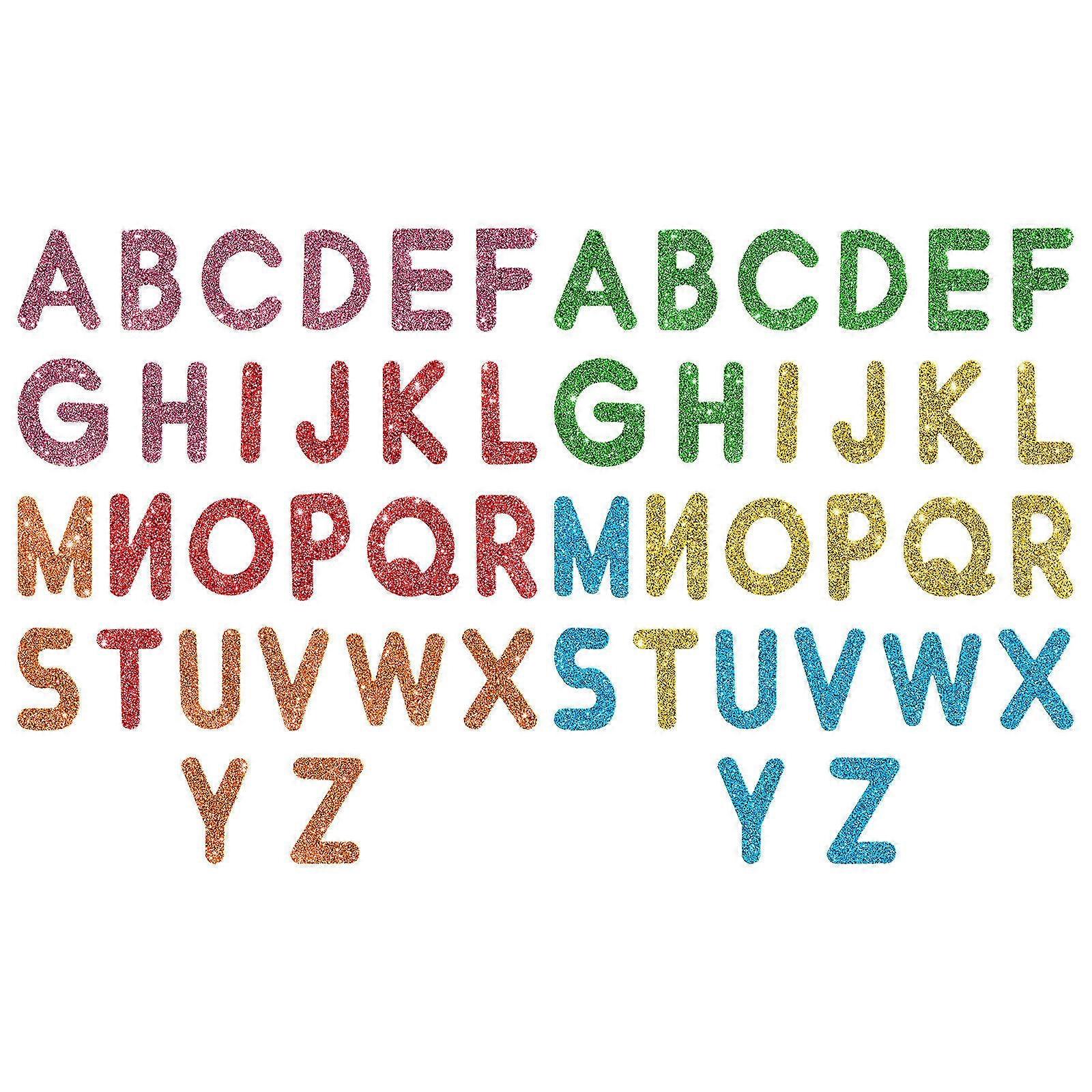 Self-Adhesive Letter Stickers Foam Letter Stickers Craft Projects Multi-Purpose Use Multi-Colored 156Pcs