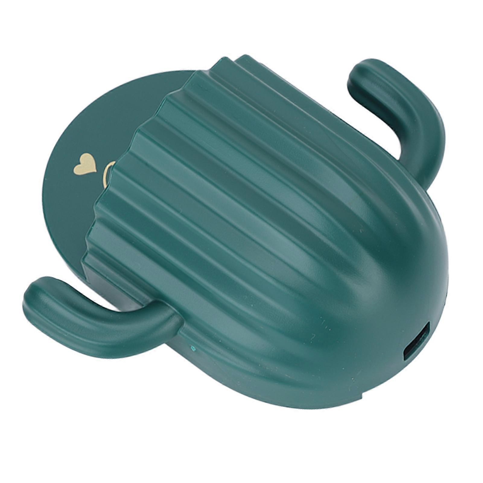 Wall Mounted Storage Box Hole Punching Free Cactus Shaped Toothpaste Toothbrush Comb Storage Rack for Bathroom Dark Green