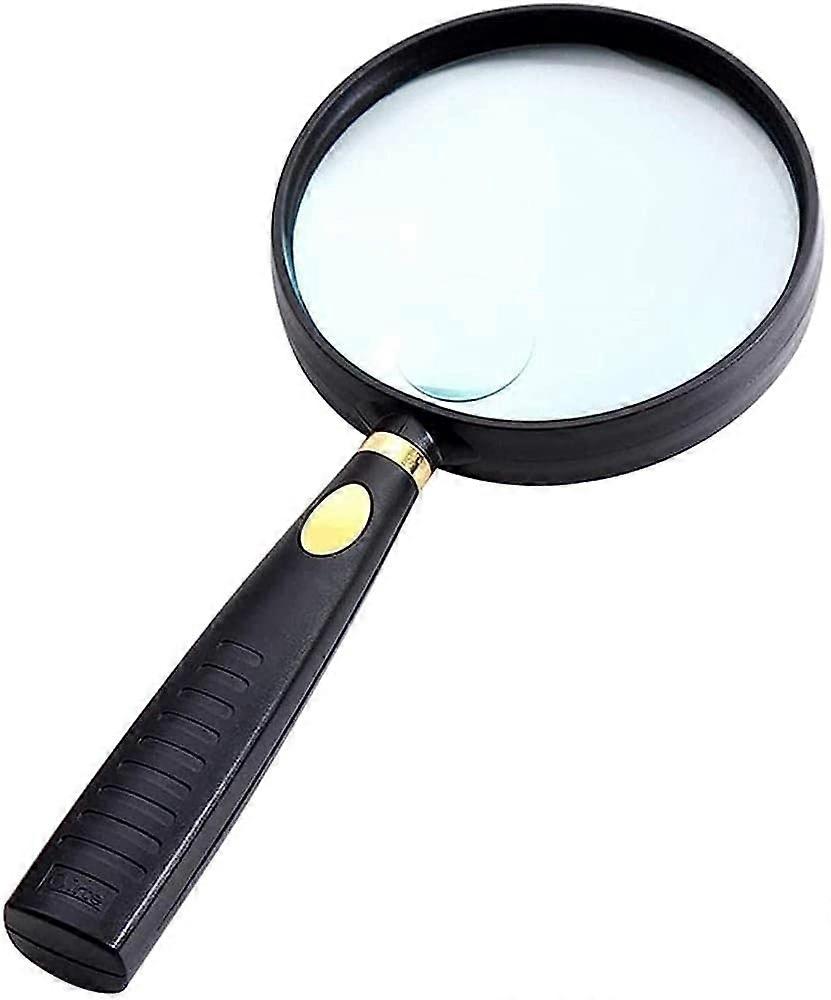 Lupen, Handheld magnifier with 10x magnification, 20x elderly man additionally with an optical HD lens for reading crafts, magnifier Lucky Star