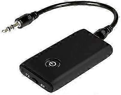 Bluetooth 5.0 Transmitter Receiver, 2 in 1 Bluetooth Adapter Mini Portable 3.5mm Jack, Low Latency Compatible