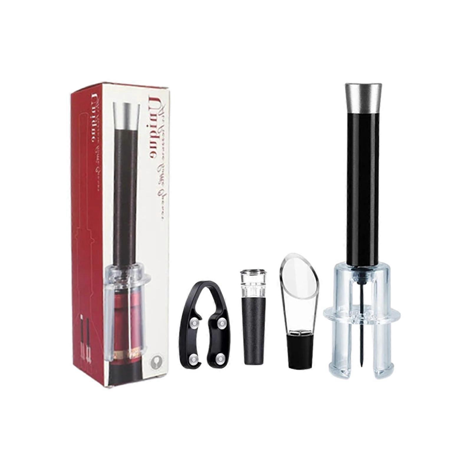 Wine Sommelier Set with Corkscrew, Aerator, Pourer  Gift Box