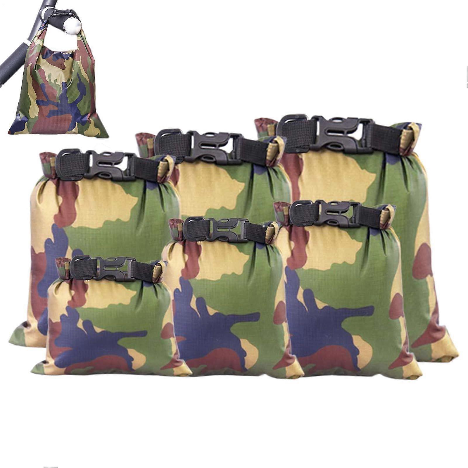 Dry bag, waterproof, for kayaking, lightweight, quick access, camouflage pattern, outdoor storage, for swimming and surfing