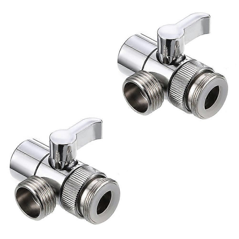 2pcs Diverter Valve for Faucet | Easy Install Faucet Splitter for Handheld Shower & Shower Head | Standard Pipe Thread