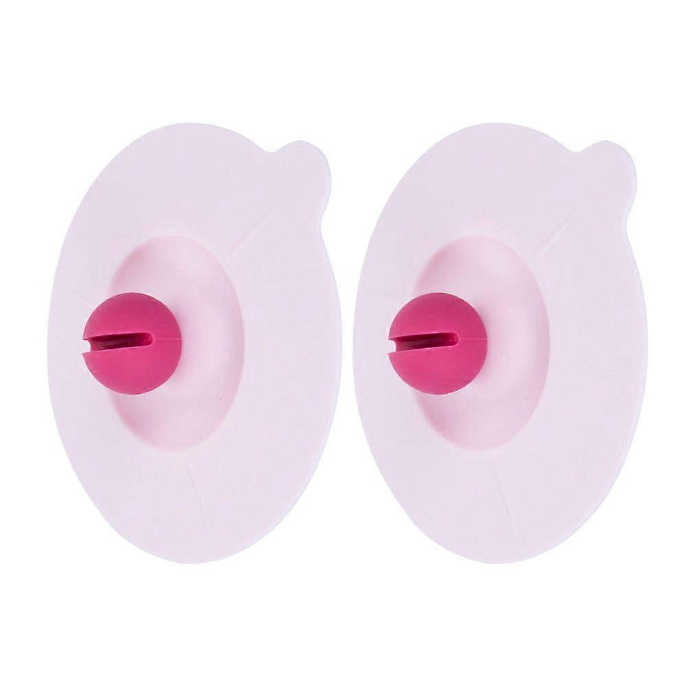 Silicone Mug Lids Set of 2 Leak Proof Covers for Hot and Iced Beverages Dust Protection for Cups and Mugs Multipurpose Practical Accessory
