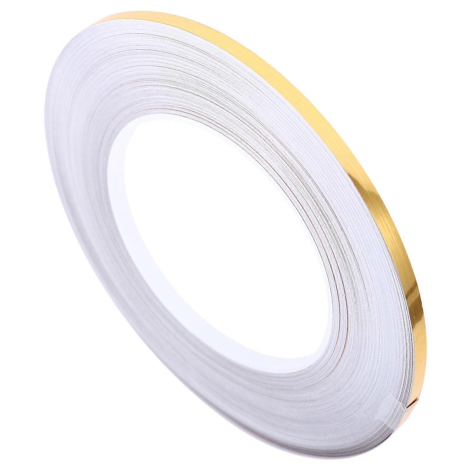 Golden High Gloss Self Adhesive Tape for Sealing Made of PVC and Copper Adjustable and 0 5mm Wide