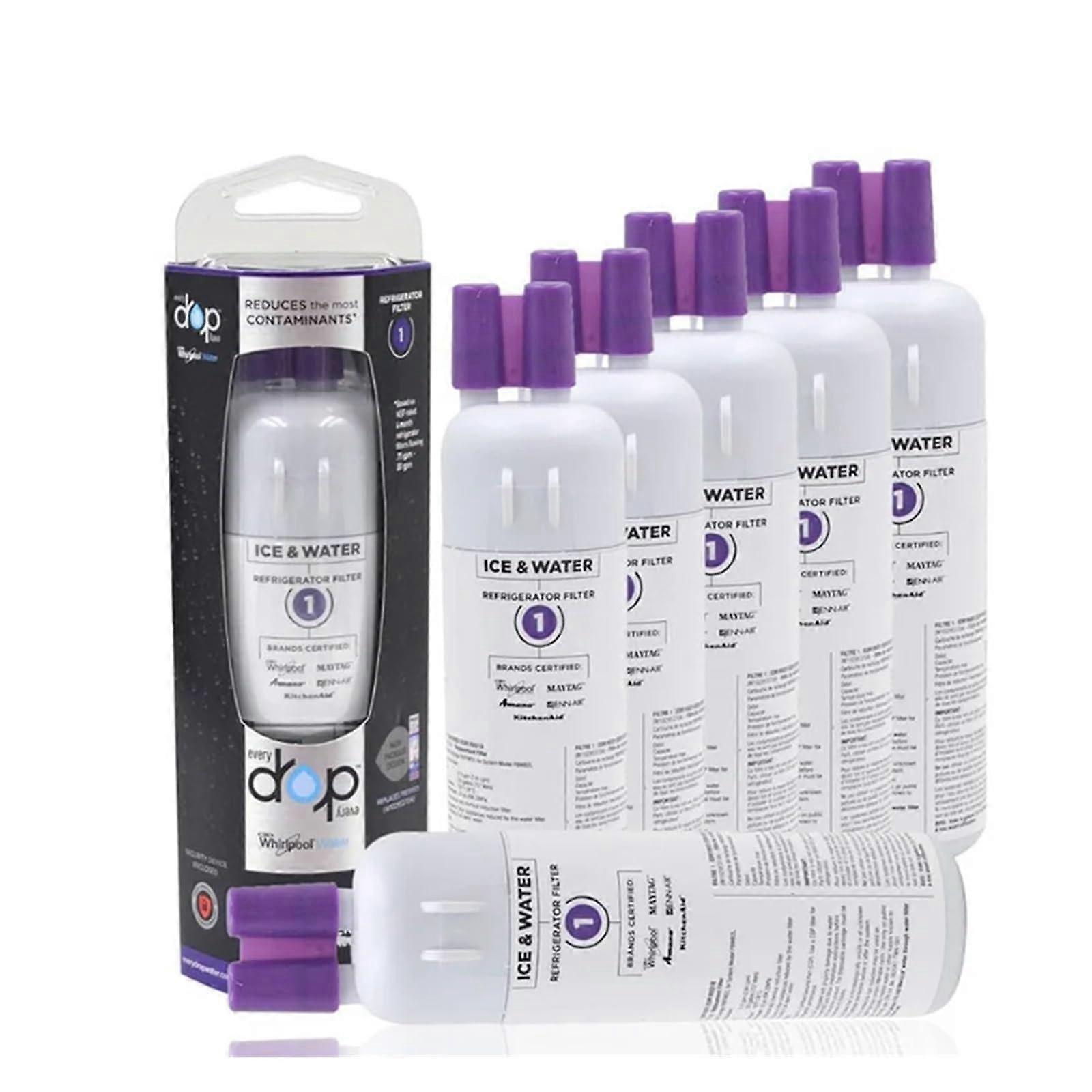 the refrigerator water filter EDR1RXD1 W10295370A 9081 drop filter 1 P8RFWB2L P4RFWB EDRD101G1W 1/2/3/5 PCS (5pcs).