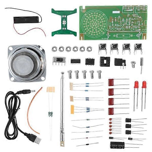 FM Radio DIY Kit RDA5807 FM Radio Receiver 87MHz-108MHz Frequency Modulation TDA2822 Amplifier
