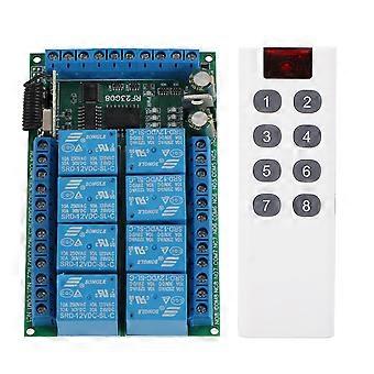 Remote Control Module 8 Channels 433.92MHz Multifunctional 100m Fixed Encoding Remote Control 12V