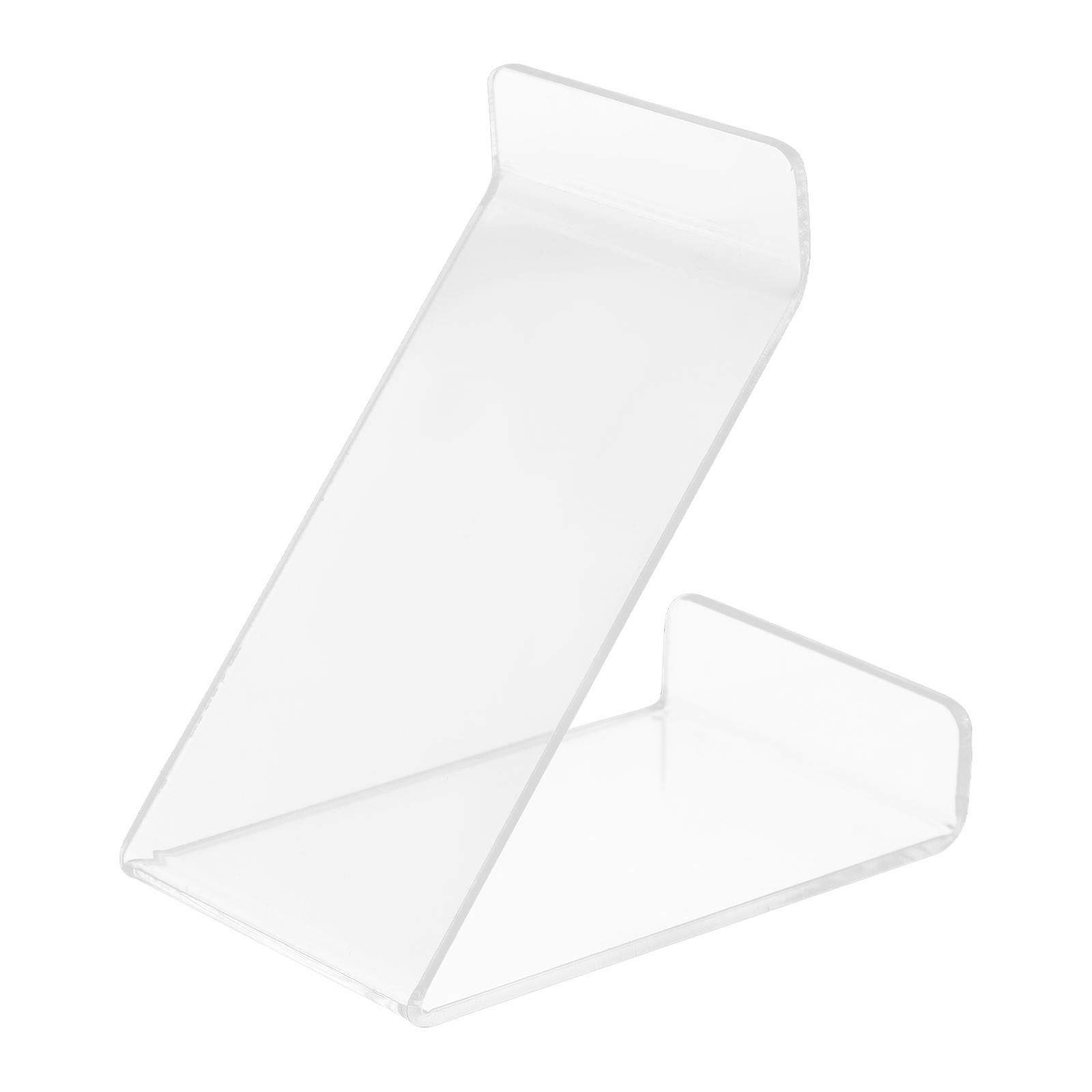 Clear Acrylic Vinyl Record Display Stand for Home Office Use Transparent and 2pcs