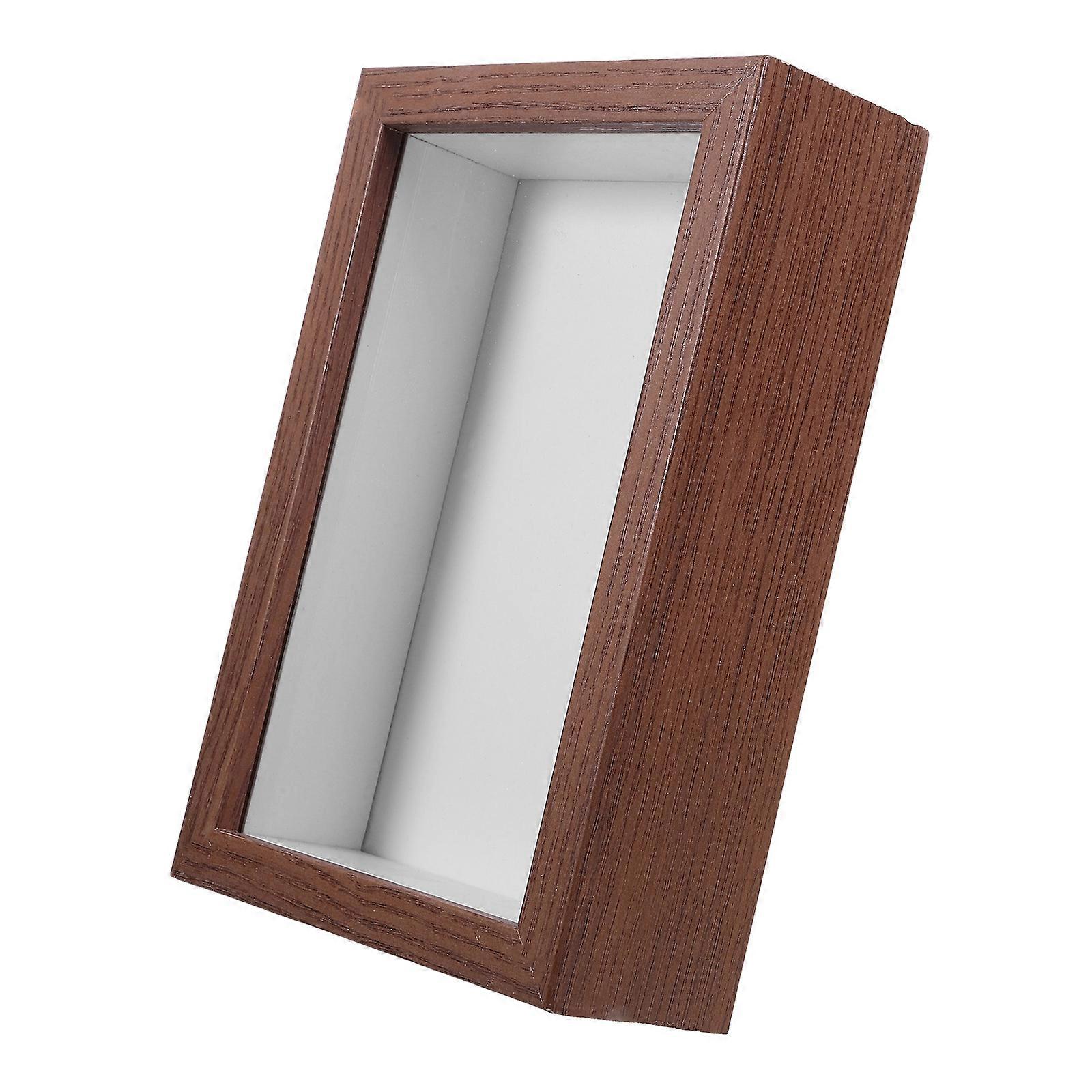 Wooden Shadow Photo Frame with High Definition Storage Box for Hanging Dried Flowers 1 Set