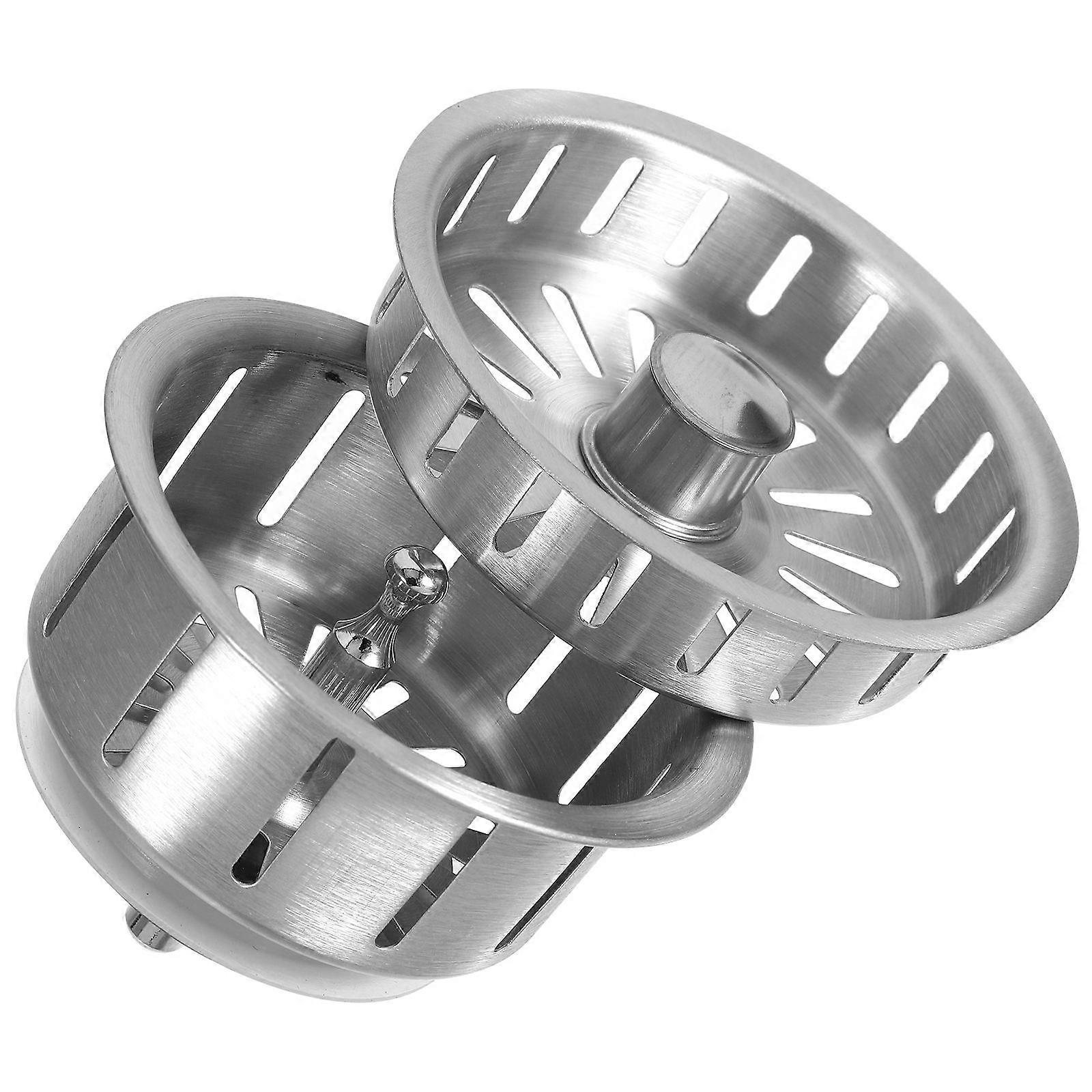 Stainless Steel Sink Strainer for Kitchen and Bathroom with Smooth Edges and Strong Build 1 Set Silver