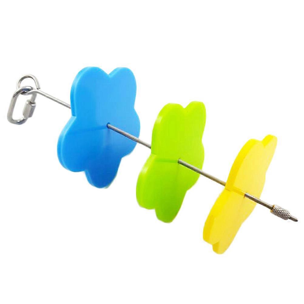 Bird Fruit Skewers Stainless Steel Parrot Playing Toy Parakeets Playtime Chewing Exploration Entertainment 1Pack