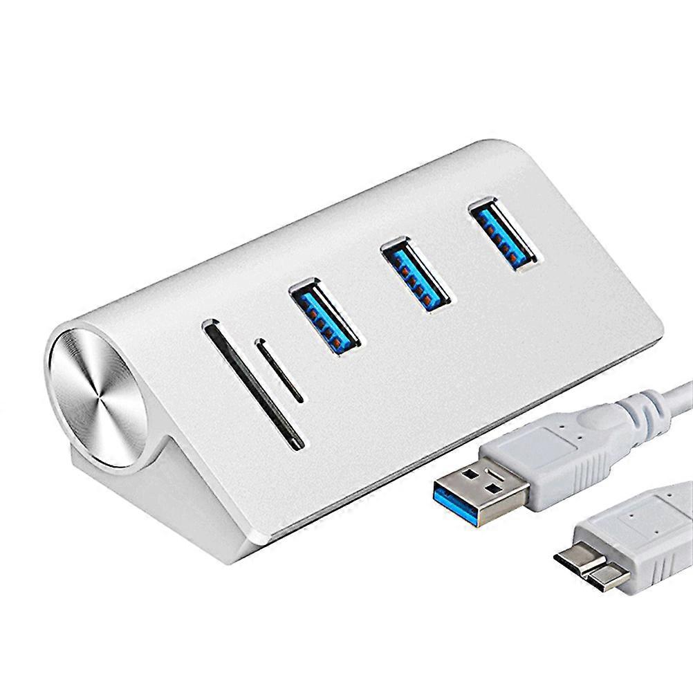 Portable USB 3.0 Hub Divider For Home Use Multi-Function Card Reader 1Pack