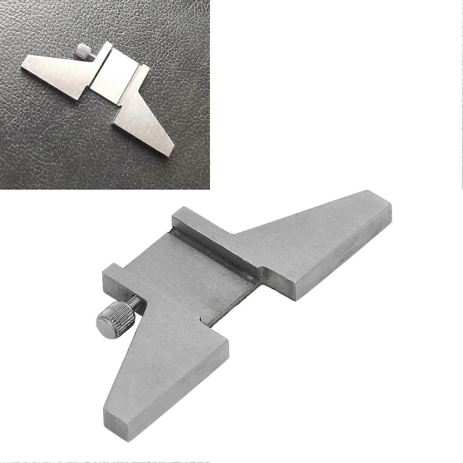 Caliper Depth Base Stainless Steel Screw Knob High Accuracy Grinding Quenched Depth Base Attachment for Measuring 