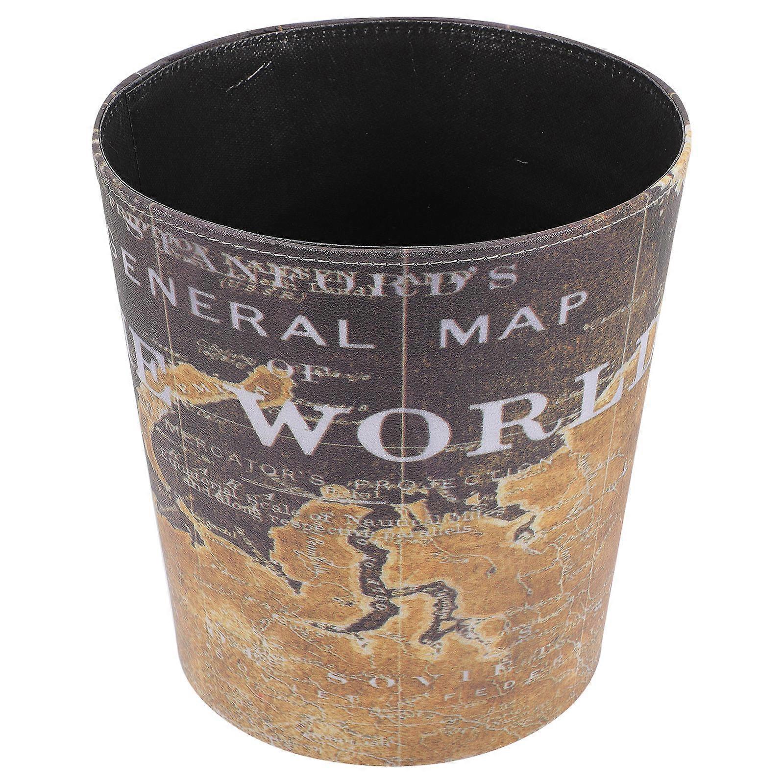 European Style Trash Bin with Large Capacity for Home Use Made of PU Multi