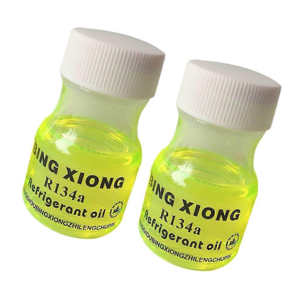 صبغ تكييف الهواء 2 قطعة 60 مل كشف تسرب الفلورسنت كاشف صبغة مالكي السيارات أعمال الصيانة