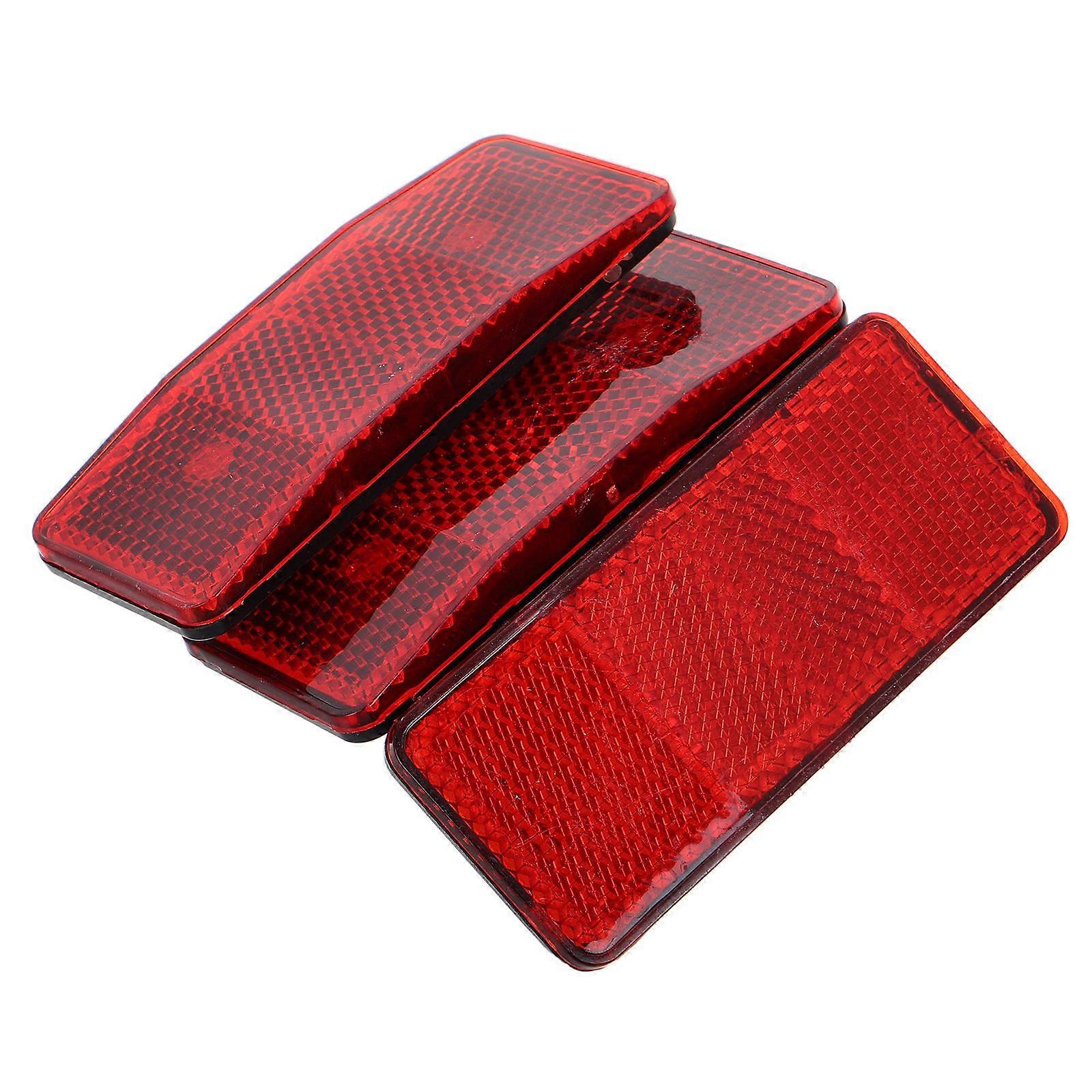 Bicycle Reflector Set Night Safety Enhancement Visibility Improvement .50X4.00X2.50CM Glow In The Dark 3Pcs