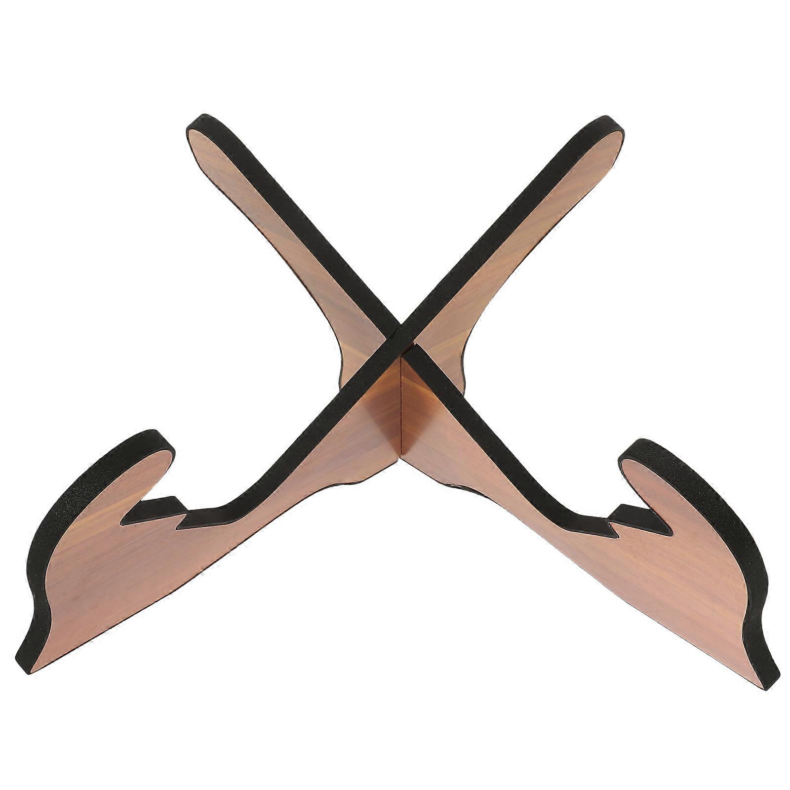 Wood Guitar Stand for Storage Use Brown Portable and Detachable Design 11.8x7.9 Inches