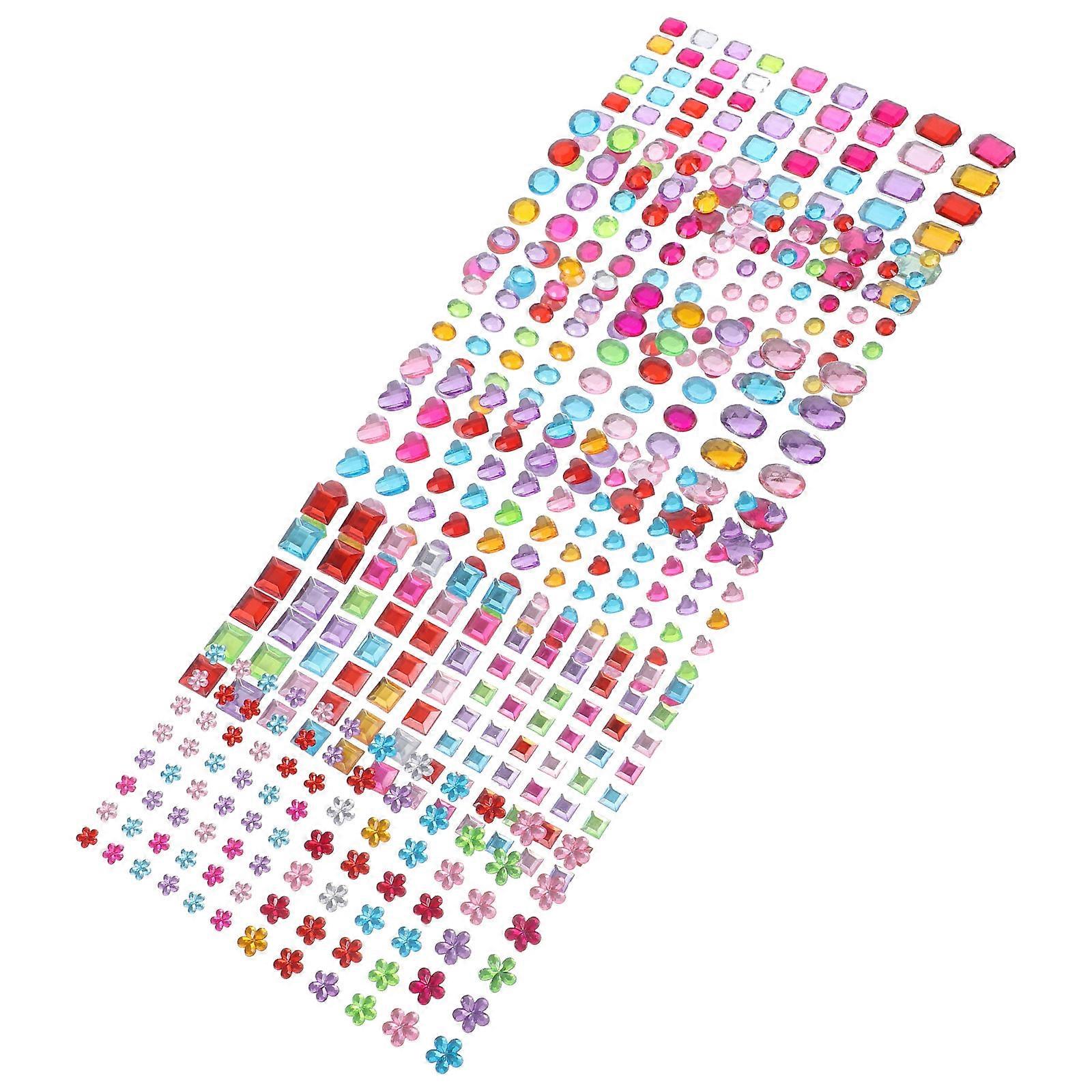 Craft Rhinestones Stick On Face Gems 12Set Self Adhesive Decorative Gems For Artists Mobile Phone Case Skin