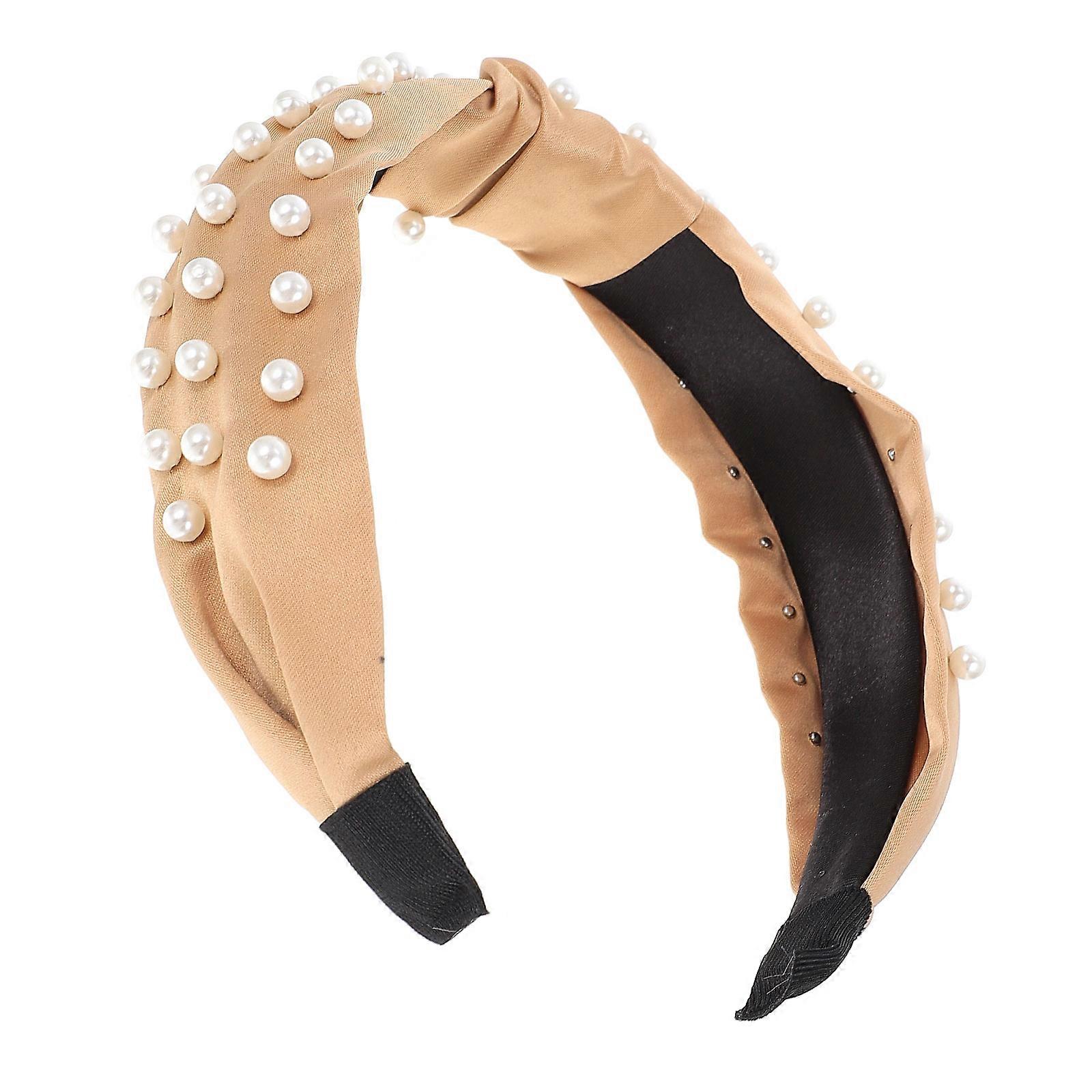 Knot Hair Decor For Women At Costume Parties Elegant Accessory With Pearl Detail 1Set