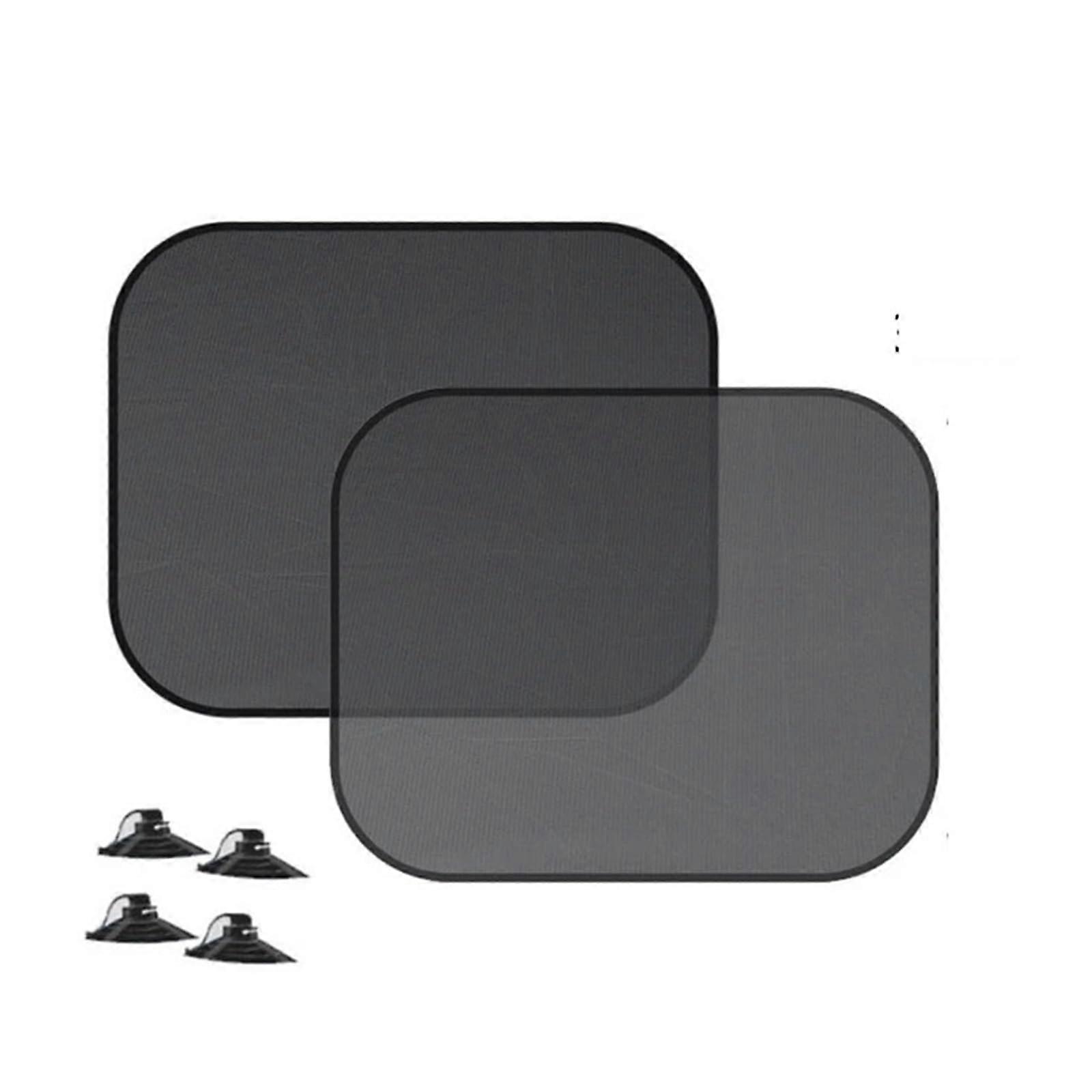 Car Sun Visor Side Window Shade 2 Pack UV Blocking Privacy Screen for Front and Rear Windows (C)