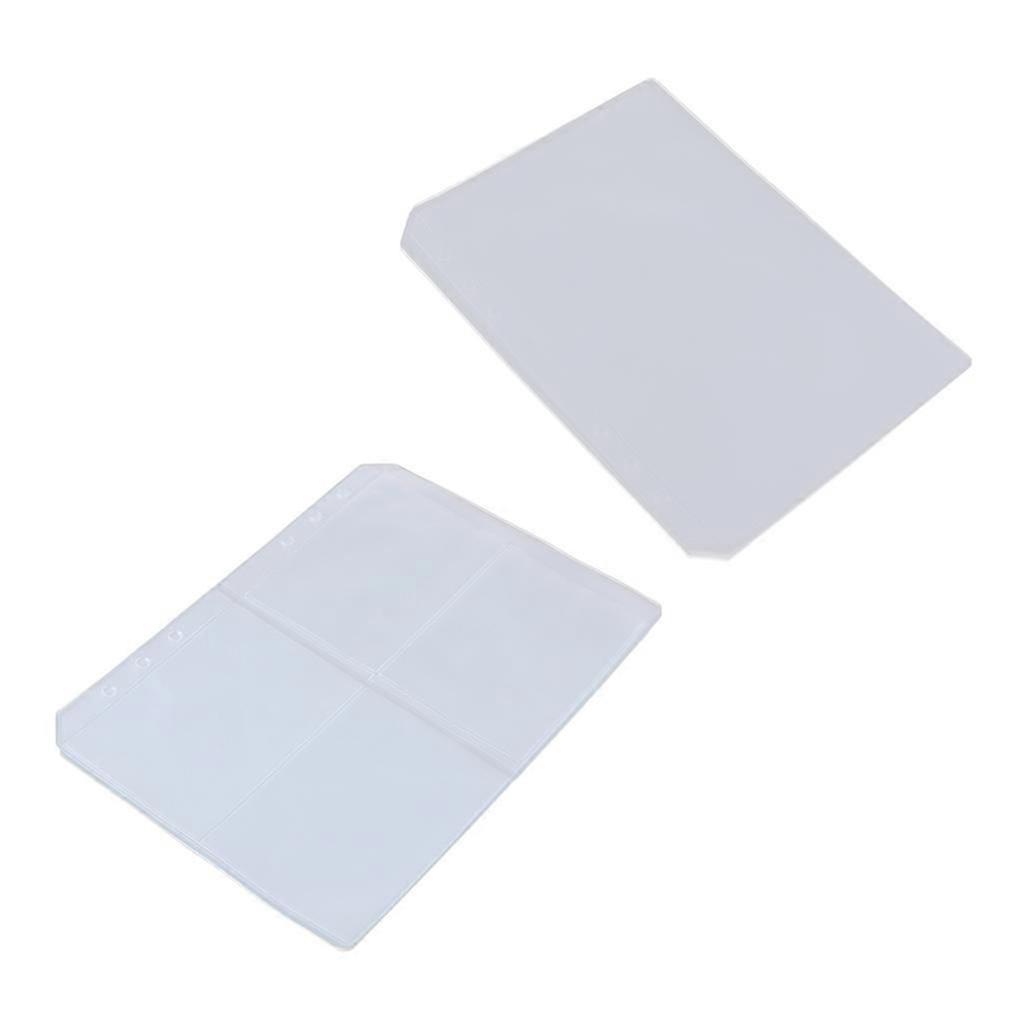 30Pcs Clear PVC Binding A5 Size 6 Holes Folders to