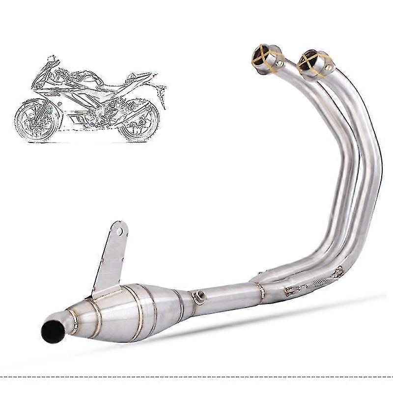 2025 For Yamaha YZF R3 R25 MT03 2015-2022 Years Motorcycle Exhaust Escape Moto Modified Full Systems Front Middle Link Pipe
