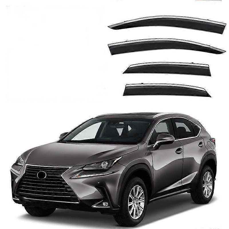 Rain protection side windows for Lexus NX MK1AZ10 2014, ventilation louvers