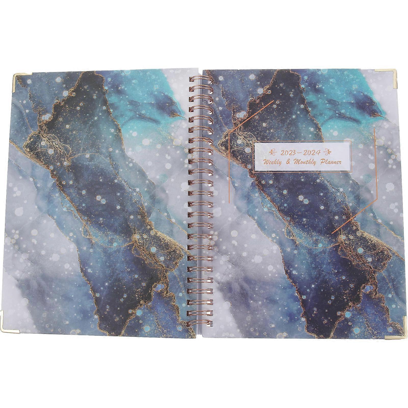 Back to School English Coil Notepad Portable Schedule Planner Notebook Decorative Writing Notepad Students Supply