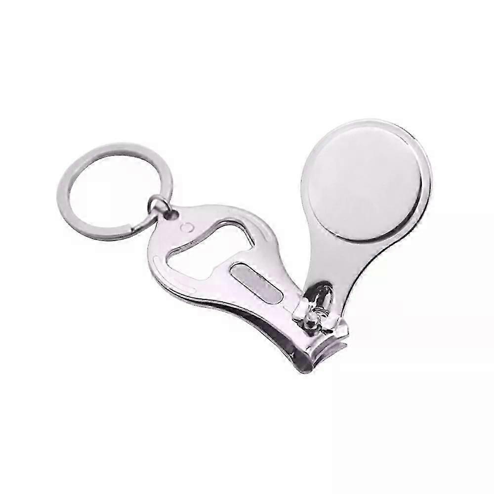 Fingernail Nail Clippers Bottle Opener Pack, Wide Hand-sharpened Blades, Multipurpose Tool