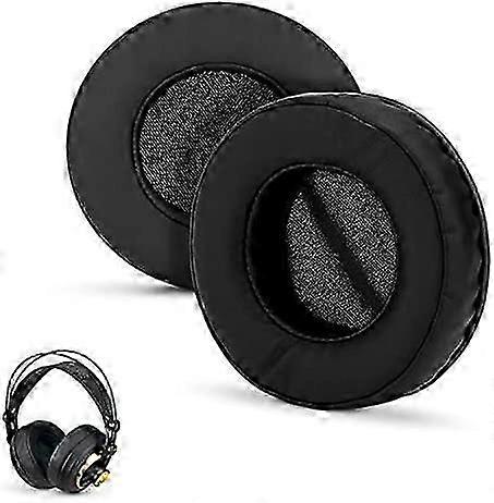 Round Replacement Memory Foam Earpads - Suitable for Many Other Large Over The Ear Headphones - Sennheiser, AKG, HifiMan, ATH, Philips, Fostex, Sony