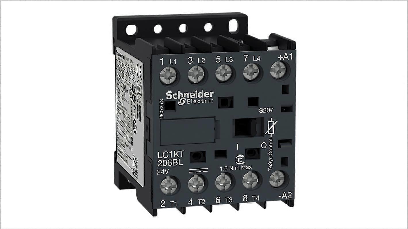 Schneider Contactor 4no 20a 24v Dc Tesys Lc1k Lc1kt206bls207