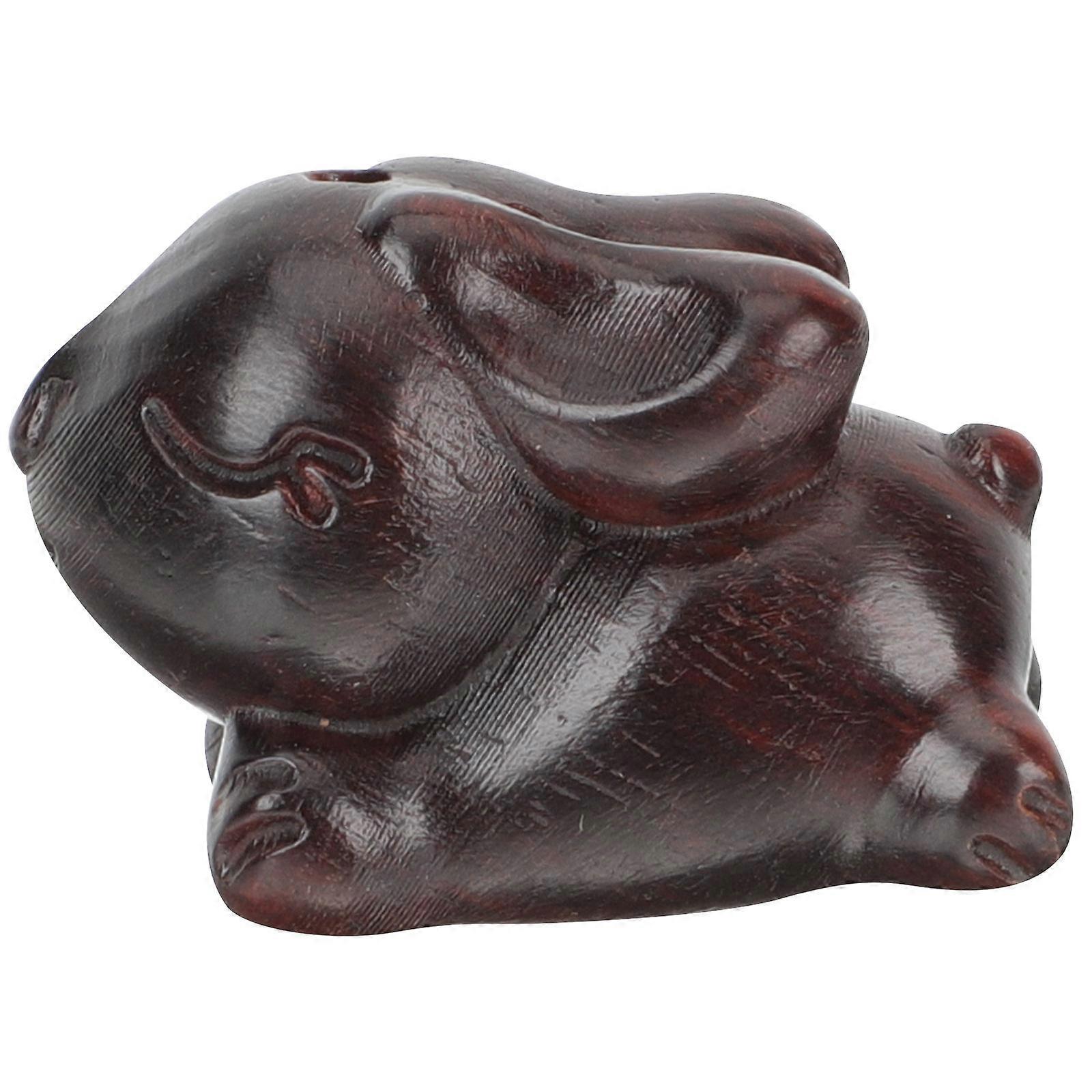 Decorative Rabbit Keychain Pendant For DIY Enthusiasts In Dark Brown With Simple Design 1Pcs