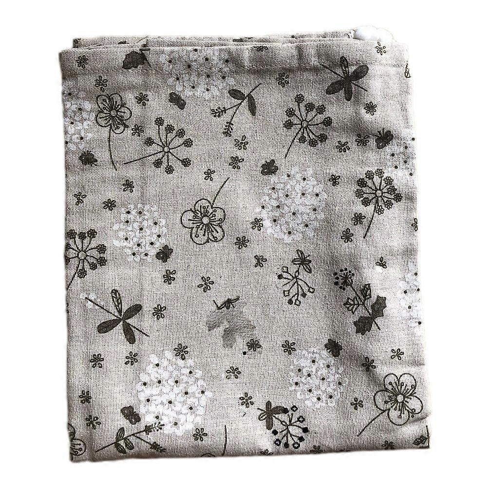 Multi-Functional Refrigerator Cover Dandelion Printing Grey 55x130cm Home Use 1Pack