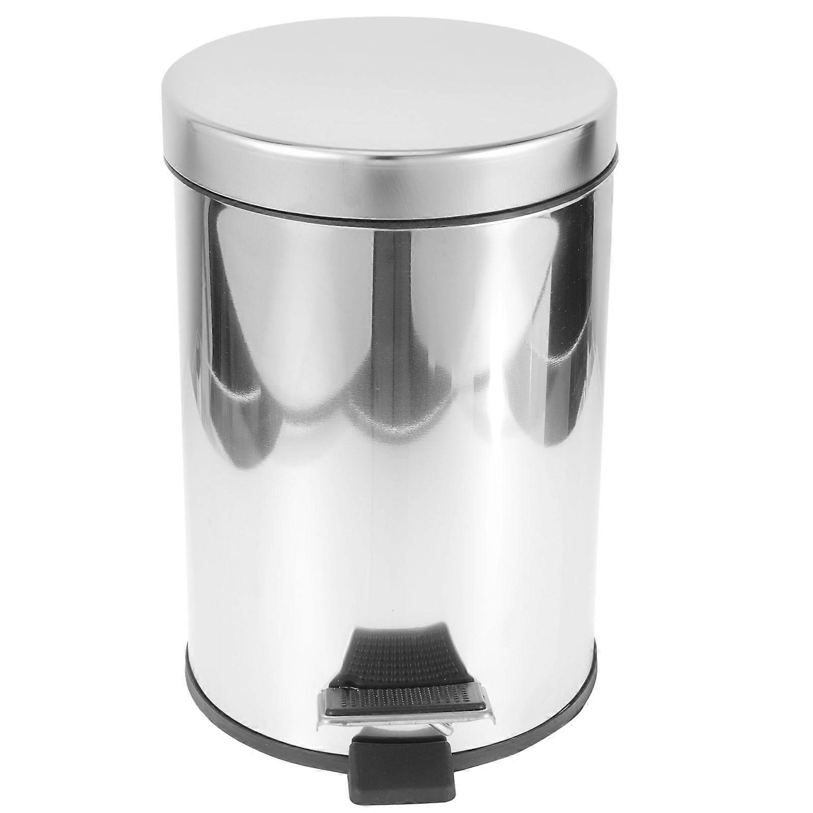 Step Trash Can Pedal Type Waste Container Dining Room Rectangular Simple Design 24.50X20.00X16.50CM Odor Prevention 1Pcs