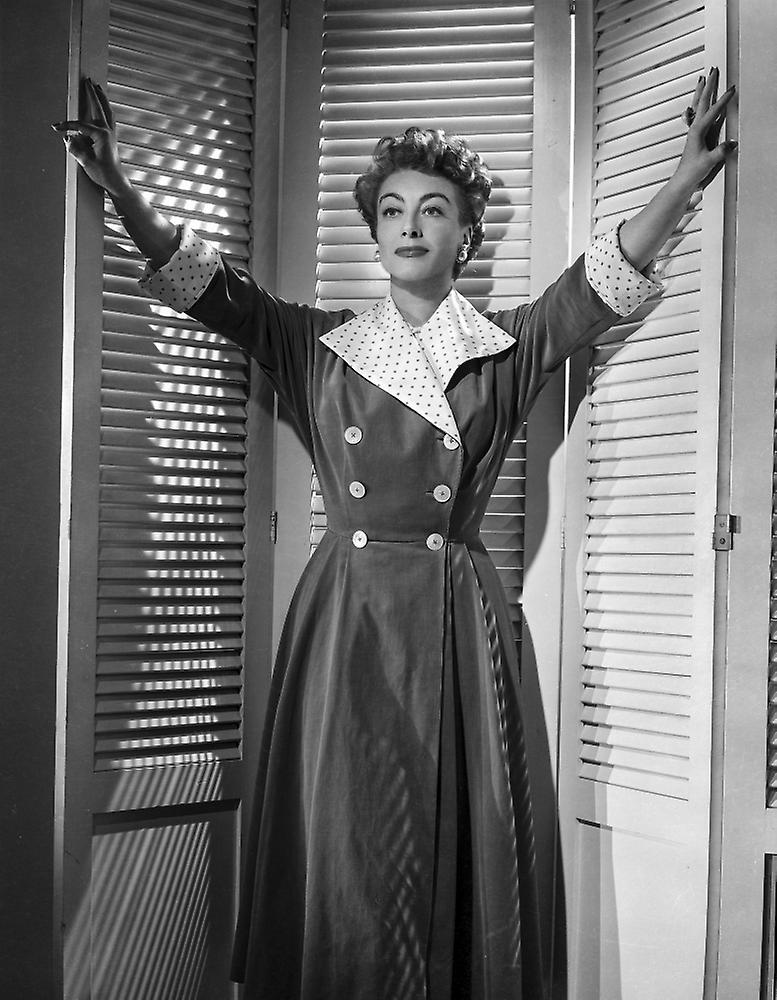 Joan Crawford wearing a Coat Dress in a Classic Portrait Poster | Fruugo DK