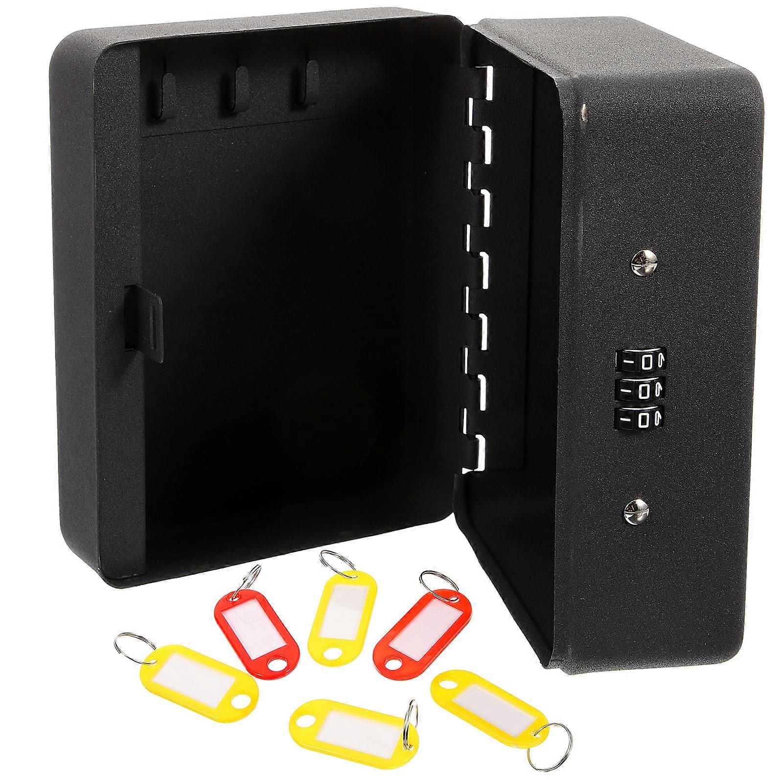 The **Password Key Storage Box Wall Mounted With Combination Lock** is a practical and secure solution for storing spare keys, access cards, or small