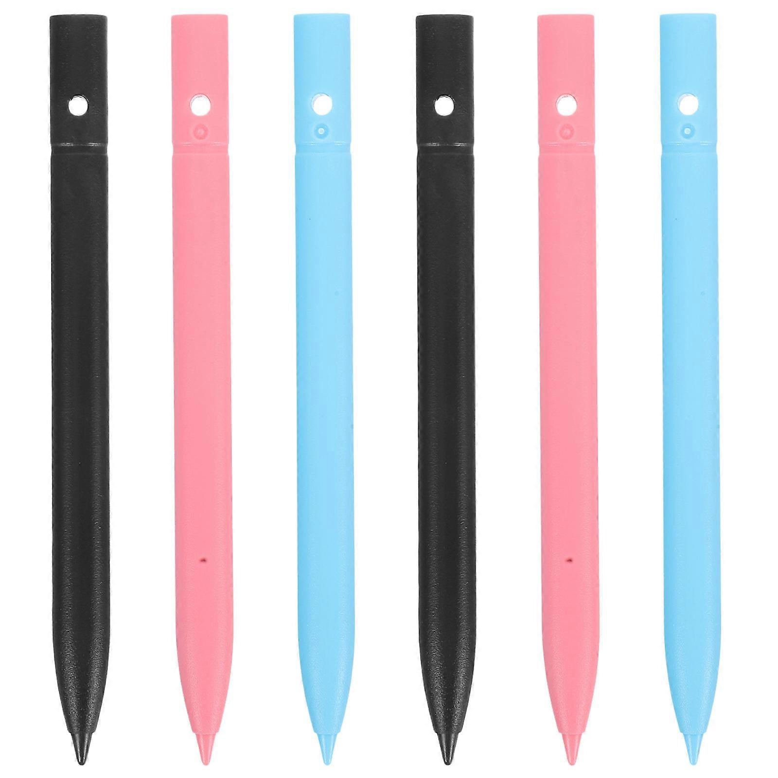 Replacement Stylus Pen For Drawing Tablets High Compatibility Assorted Color Versatile Use 6Pcs