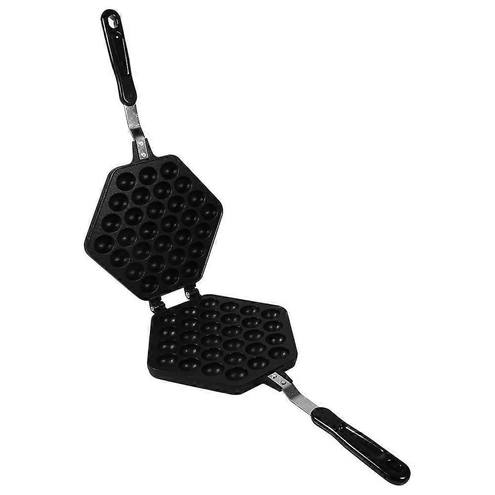 Bubble Egg Waffle Pan Double-Sided Aluminum Alloy Non-Stick Coated DIY Cake Maker Bakeware