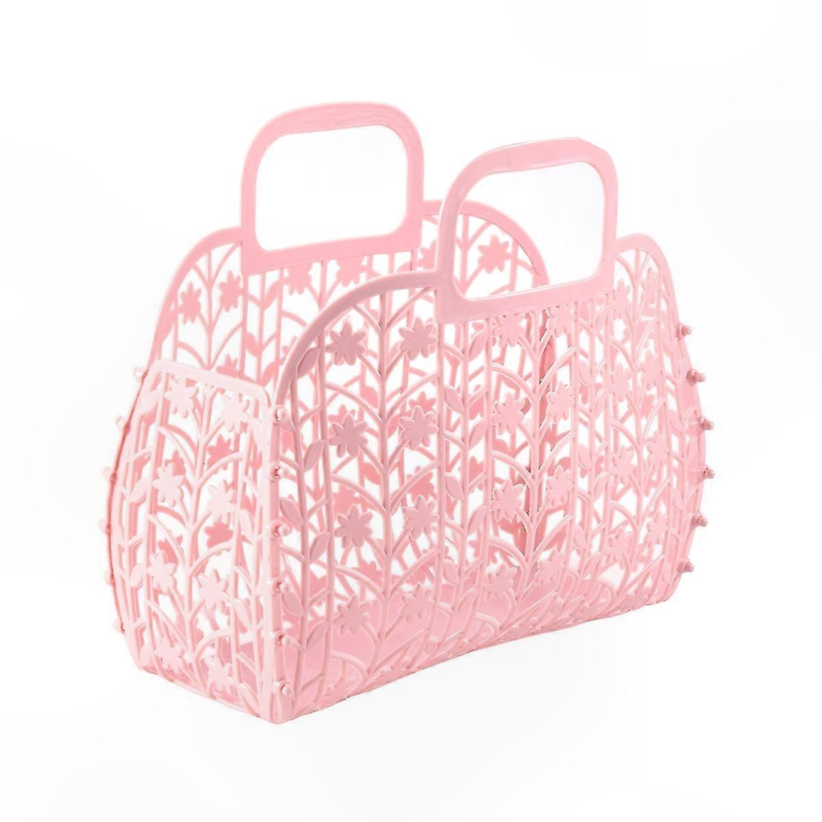 Plastic Bath Storage Basket with Removable Shower Organizer for Bathroom Essentials