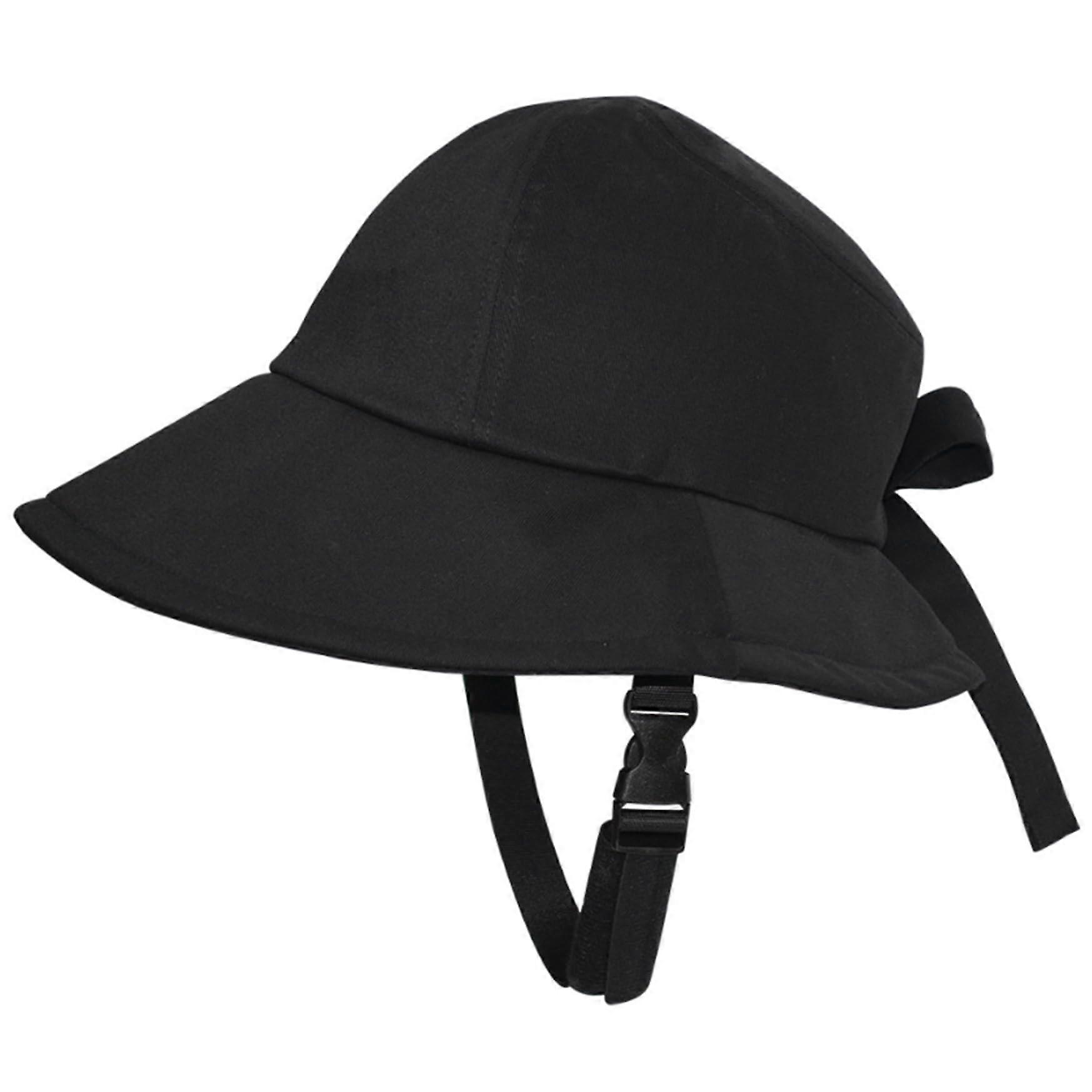 Bicycle Helmet Wide Brim UV Protection, Breathable Sun Hat Adjustable Strap