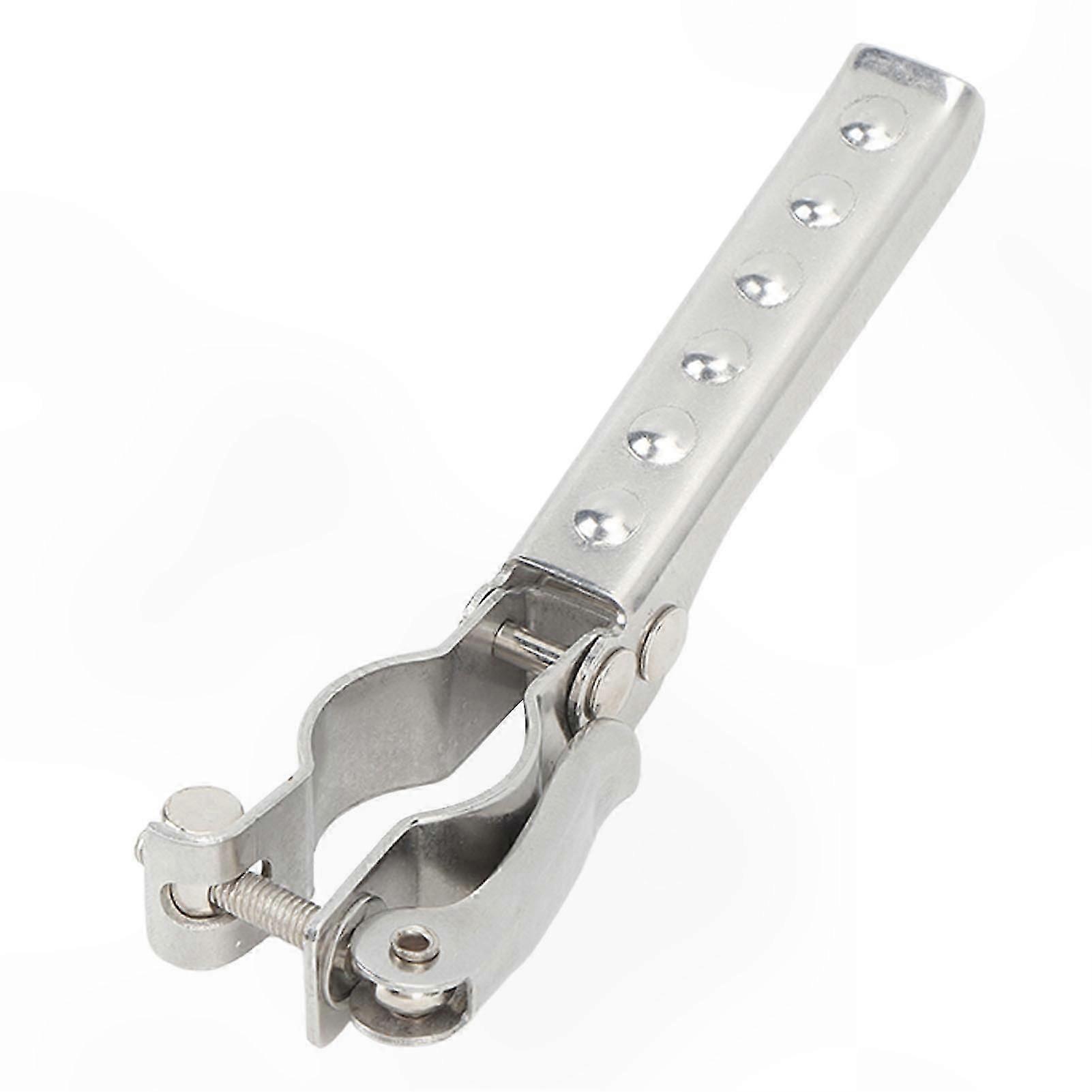 Adjustable Folding Step with Anti-Slip Pedal for RV, Boat, and Trailer Use