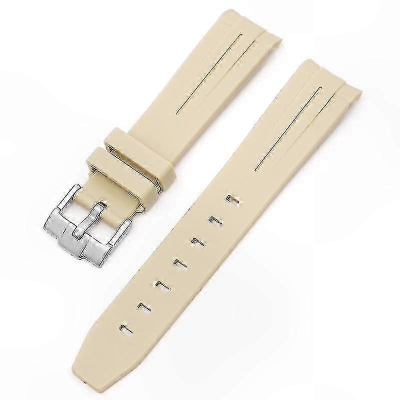 20MM Curved Strap with Square Buckle for Omega-Style Moon Planet Watch Bands