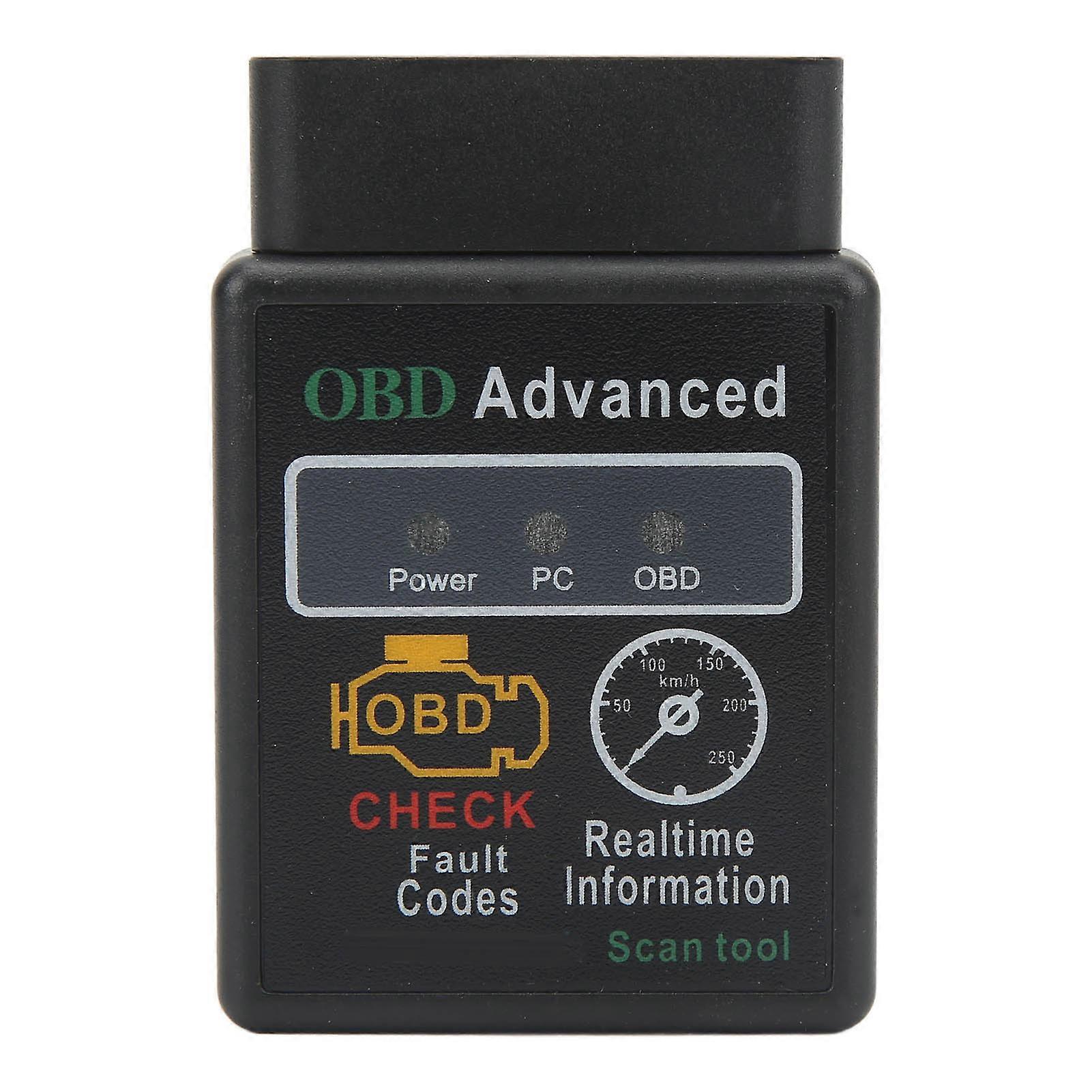 OBD2 Scanner Bluetooth ELM327 V1.5 Compatible with 25K80 Chip Wireless Diagnostic Tool for Car Code Reading