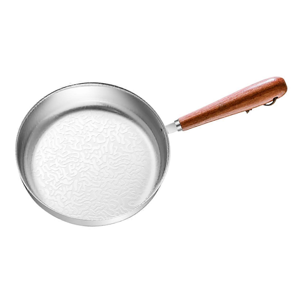 Mini Stainless Steel Frying Pan Nonstick Egg Pan With Anti-Slip Handle Portable Skillet For Eggs And Pancakes