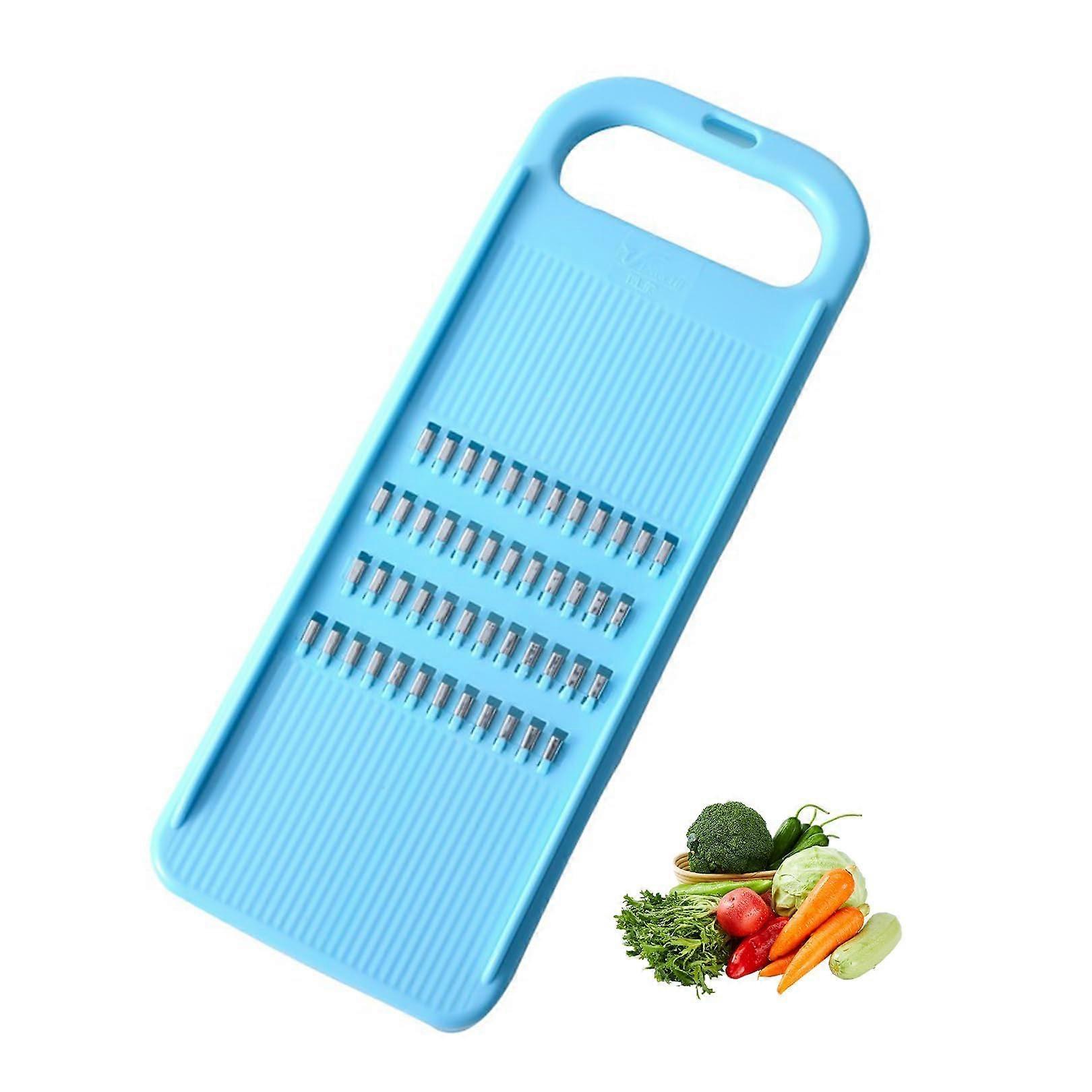 Plastic Vegetable Grater With Stainless Steel Blades, Handheld Shredder for Onion, Cabbage, Potato, Cucumber and Cheese