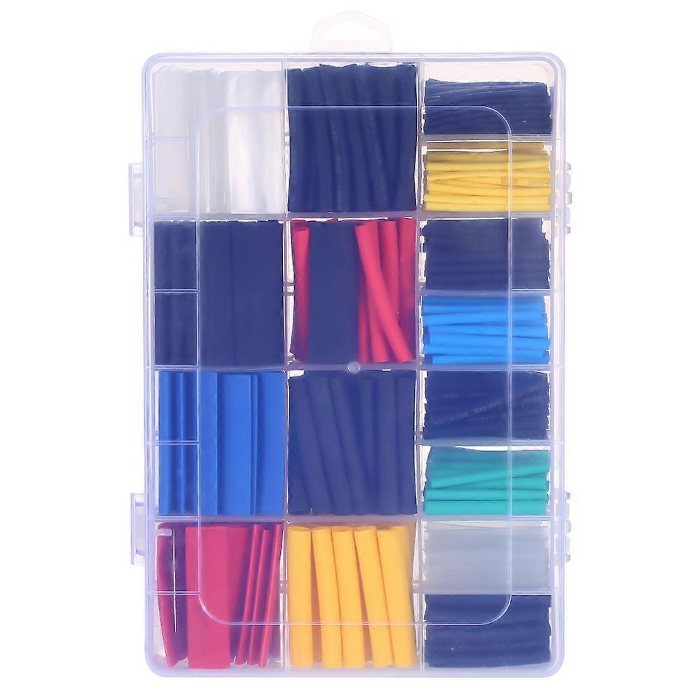 580PCS Assorted 2:1 Polyolefin Heat Shrink Tubing Tube Halogen-Free 6 Colors 11 Sizes Sleeving Wrap Wire Cable Kit φ1.0-φ10mm