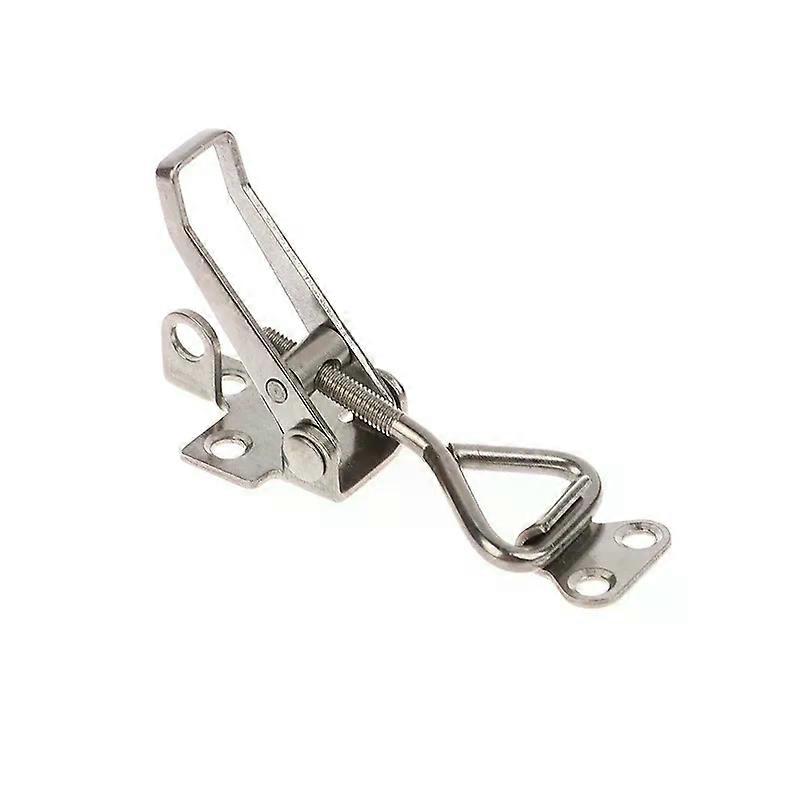 1pcs Locker SUS 304 Stainless Steel Adjustable Locking Spring Loaded Toggle Case Box Chest Trunk Latch Catches Hasp Durable